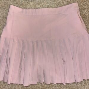 Pink Pleated Tennis Style Skirt